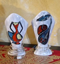 Coppia abat jour - jour, ceramica