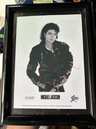 Foto autografa incorniciata
