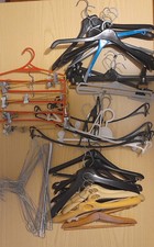 Lotto stock 50 grucce appendini appendiabiti attaccapanni varie misure/materiali