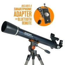 Kit telescopio rifrattore Celestron AstroMaster 70AZ LT con adattatore smartphone™