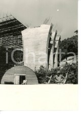 1955 ca AUTOSTRADA GENOVA-VENTIMIGLIA Impalcature cantiere stradale *Foto 13x18