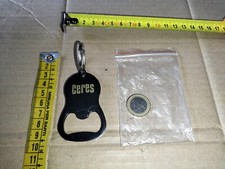 Gadget Portachiavi Apri Bottiglie in Metallo Pubblicitario Birra Ceres Nuovo