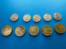 LOTTO SET MONETE SPAGNA SPAGNOLE PTAS PESETA PESETAS FRANCO CAUDILLO