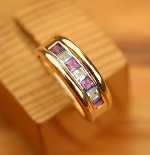 Anello vintage fascia oro - anello,