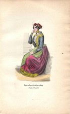 Stampa antica AVELLINO e MOLA