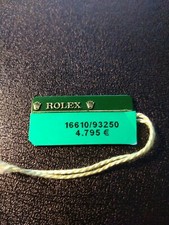 ROLEX Green Tag HANGTAG