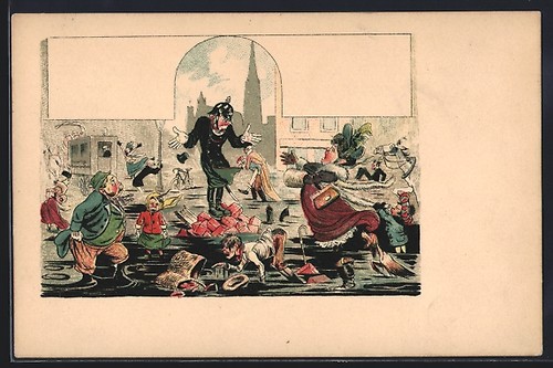 Cartolina artista polizia - cartolina,