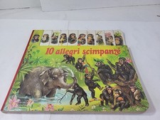 AL 53 : 10 ALLEGRI SCIMPANZE -LIBRI PER RAGAZZI-MONDADORI  RISTAMPA 1990
