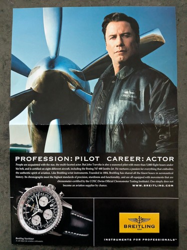 John travolta breitling watch - john,