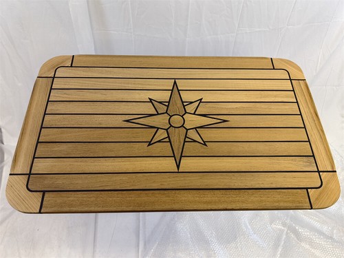 Tavolo barca rettangolare - tavolo, teak