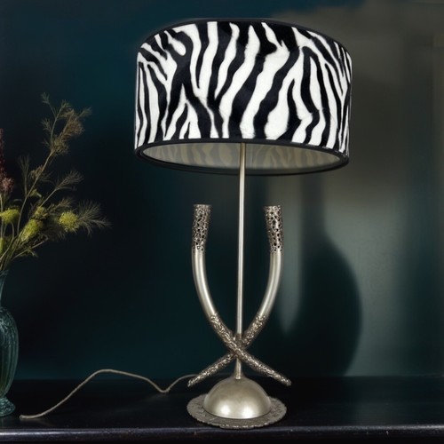 Lampada tavolo zebrata - tavolo, di