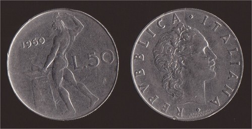 Lire 1960 vulcano italia - 50,
