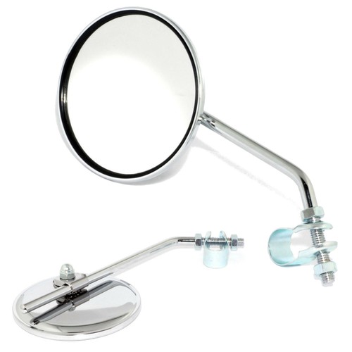 Retroviseur velo rond 75mm - retroviseur,