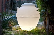 Orcio Luminoso luce uso esterno/interno Fioriera Vaso vasi resina 100xh125 cm