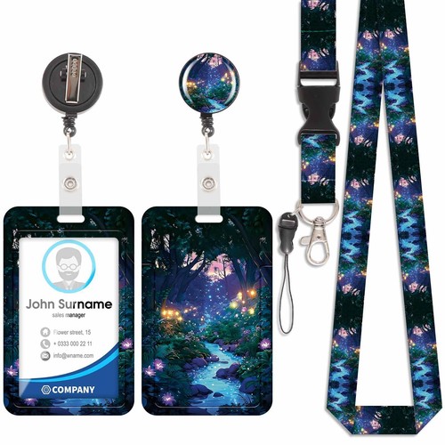 Porta badge con - con, cordino