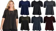 T-shirt scintillante swing top