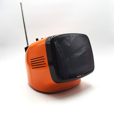 Imperial Radio Portatile FP 125 Retro Space Age TV Dispositivo da Viaggio Nero/Bianco