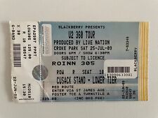 Biglietto da collezione U2 - Tour 360 gradi - 25/07/2009 - Croke Park Dublino Irlanda