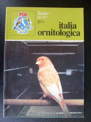 Italia ornitologica 1983 - ornitologica, 1983-