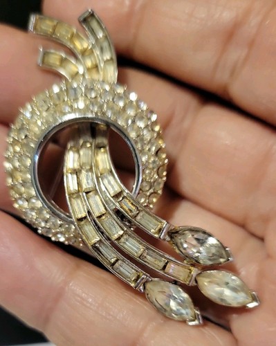 Spilla vintage silvertone - spilla,