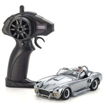RC Auto Kyosho Mini Z Prima Scala 1:28 Cromo AC Cobra con Controller e Coni