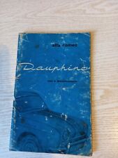 ALFA ROMEO DAUPHINE...USO