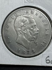 ITALY  1875 Silver  (.900)
