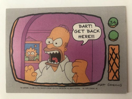 The simpsons topps 1990 - simpsons,