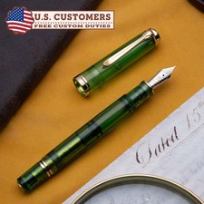 Pelikan - M800 Demonstrator Green - Fountain Pen - Nib M 18c