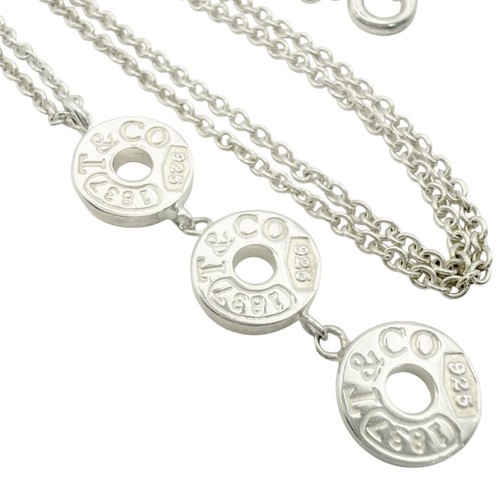 Collana goccia disco triplo