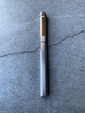 CARTIER VENDOME PUNTA A SFERA OVALE IN METALLO SPAZZOLATO