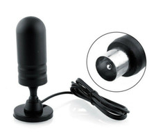 ANTENNA PORTATILE AMPLIFICATA DIGITALE TERRESTRE TV UHF AUTO CAMPER CON CALAMITA