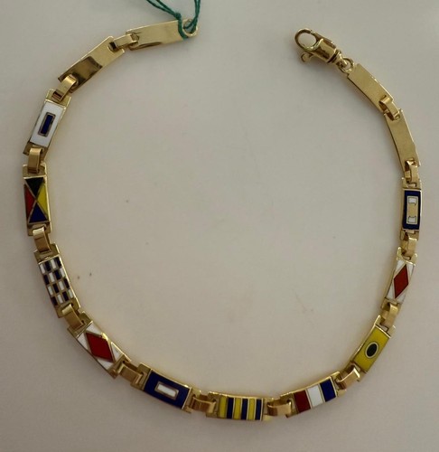 Bracciale uomo oro - giallo, 18