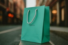 Shopper originale Tiffany & Co. – 25x20x10 cm circa, elegante busta shopper