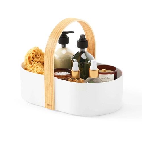 Cestino portaoggetti bianco - cestino,