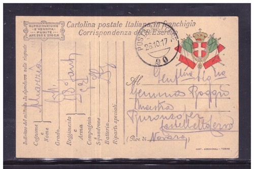 Timbro posta militare ww1 - posta, 90