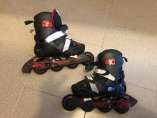 rollerblade con ginocchiere per ragazzo/a