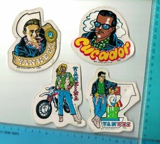 LOTTO 4 ADESIVI MASTERS ANNI 80 1985 PANINARO YANKEE CUCADOR  YANKEES YANKINA