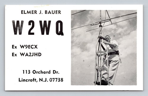 Ham radio qsl - w2wq, lincroft