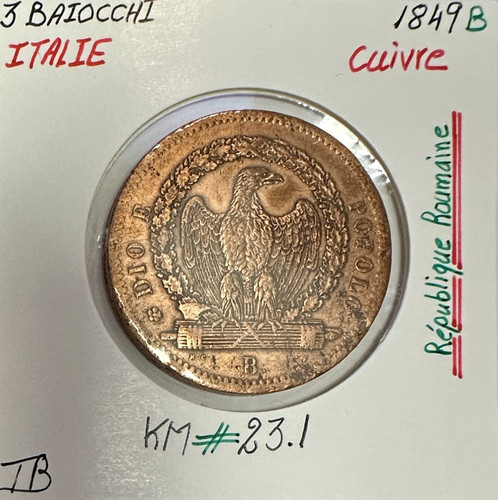 Italie baiocchi 1849 - -,
