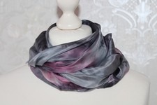 Foulard di seta grigio rosa