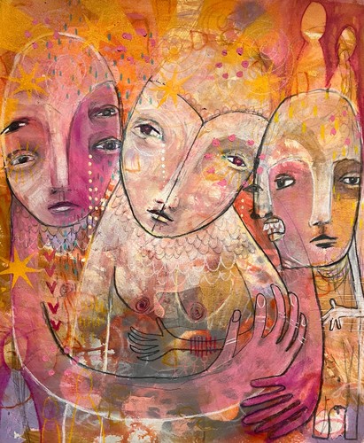 Quadro figura espressionista - quadro,