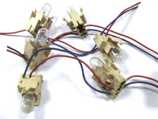 GOTTLIEB LAMPADE E PORTALAMPADE FLIPPER ANNI 70 12 VOLT T10 KIT 10 PEZZI USATO