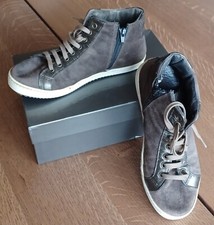 Scarponcini, polacchini donna BlackOut. Pelle scamosciata