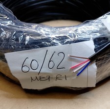 cavo telefonico piatto 4 fili bobina iniziata 60 metri nuovo nero