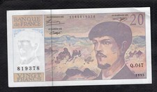 France 20 Francs Debussy 1995