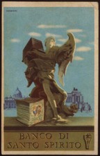 cartolina BANCO DI SANTO SPIRITO roveroni