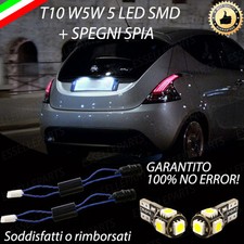 COPPIA LUCI TARGA 5 LED PER LANCIA Y YPSILON T10 + SPEGNI SPIA 100% NO AVARIA