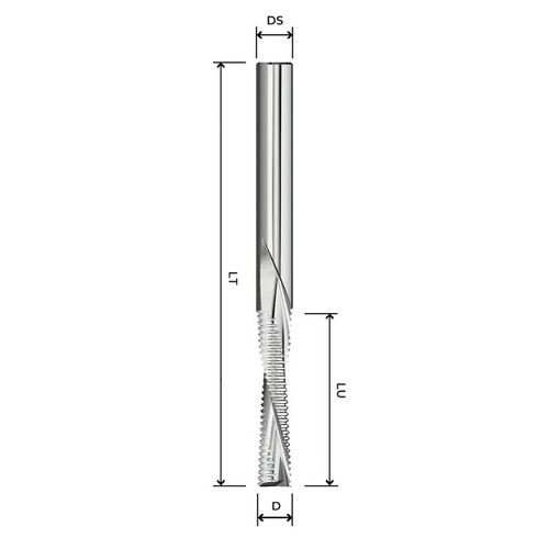 Fresa elicoidale legno ø6 - elicoidale,