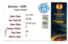Ticket EC Dnjepr
